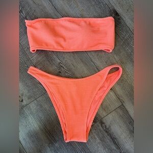 Kendall & Kylie Neon Orange Bikini Set